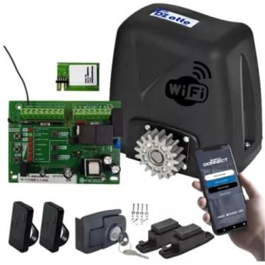 Imagem de Kit Motor Portão Deslizante Dz Atto Turbo Wifi App Celular iOS Android 350kg Rossi (110, Volts)