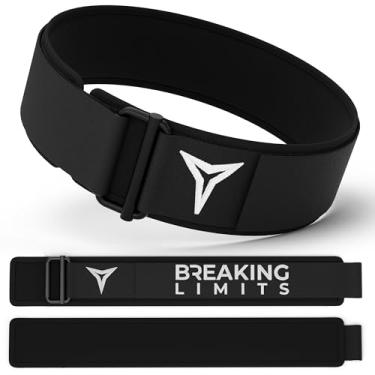 Imagem de Breaking Limits Cinto de peso masculino – Cinturones para hombre Gym– Cinto de levantamento de peso feminino com bloqueio automático para musculação, levantamento de peso, levantamento terra