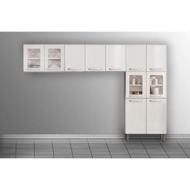 Imagem de Kit de Cozinha Modulada 3 Peças Evidence (2 Armários + 1 Paneleiro) CP
