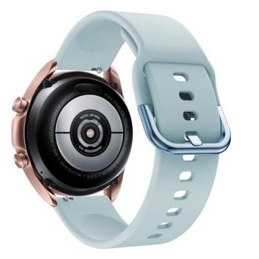 Imagem de Pulseira fecho invertido Nsmart compatíveis com Galaxy Watch 3 / 4, Az