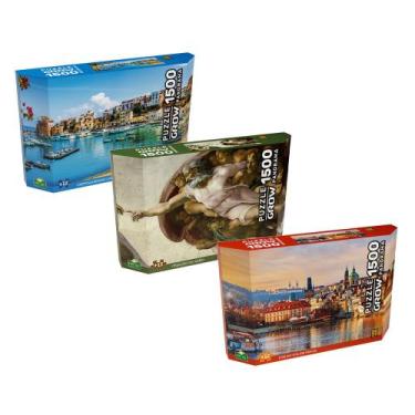 Imagem de Combo Quebra-cabeças Panorama 1500 Peças - Grow
