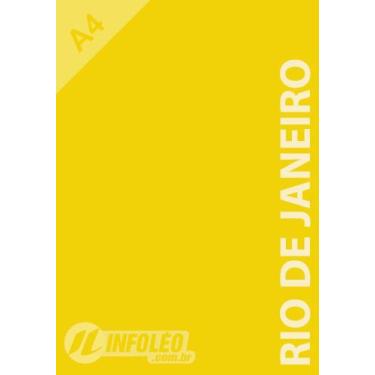 Imagem de Papel Color Plus A4 180 gramas Rio de Janeiro (Amarelo), 50 Folhas