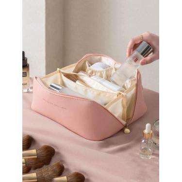 Imagem de Bolsa Necessaire Porta Maquiagem Higiene Organizador Viagem - Sou Mais