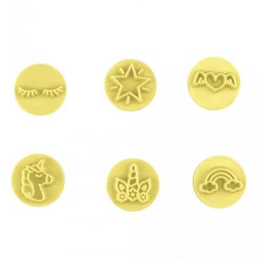 Imagem de Kit Carimbos - Unicórnio - Amarelo - 7 unidades - BlueStar - Rizzo