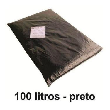 Imagem de 15 Kg Saco De Lixo 100 Litros Preto 100l Reforçado 0,18 Micr - HIGIPAC