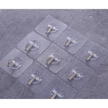 Imagem de Kit 10 Ganchos Adesivos Parede Multi Funcional Autocolante - oem