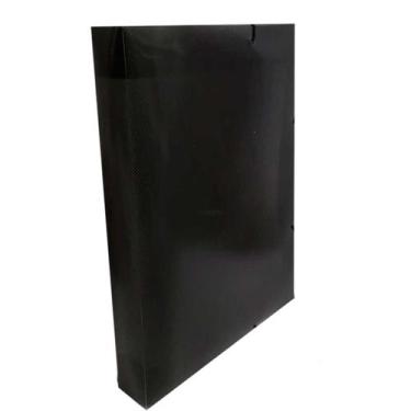 Imagem de Pasta Aba Elástico Organizadora Oficio 40mm Polibras, Fumê