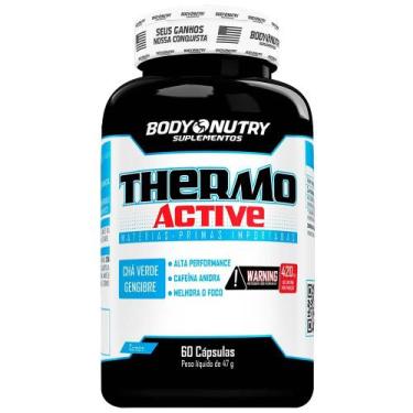 Imagem de Thermo Active Body Nutry 60 Cápsulas Cafeína Alta Concentração Ingredi