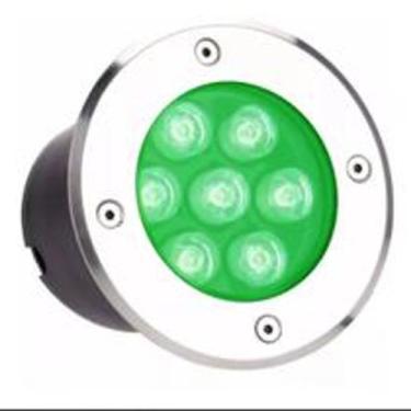Imagem de Spot Led Balizador 7w Verde De Chão Piso Blindado 120mm*90mm - Ilumima