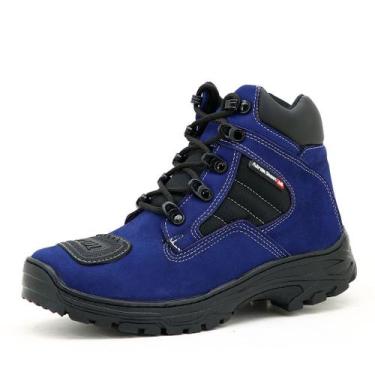 Imagem de Bota Motociclista e Adventure Atron Shoes - 245 - Azul, 46