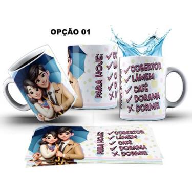 Imagem de Caneca 325ml Dorama Dorameira K-Drama -Drama +Dorama - LARANJA E MIMOS