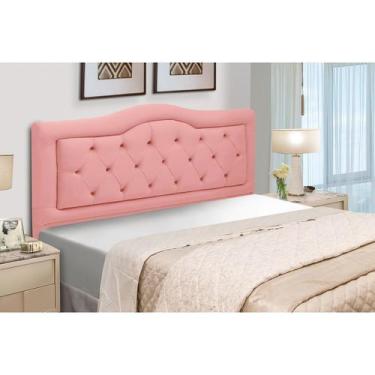 Imagem de Cabeceira Cama Box Estofada Madeira Queen Size Belinha - D'Julia, Rosa