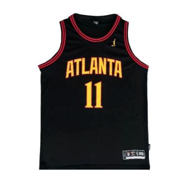 Imagem de Regata Basquete Masculina M10 Slam Atlanta, Preto, P