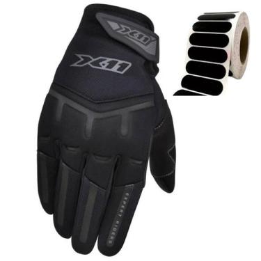 Imagem de Luva X11 Fit X Touch Screen Moto Motoboy Bike Mais Adesivo, Preto, GGG