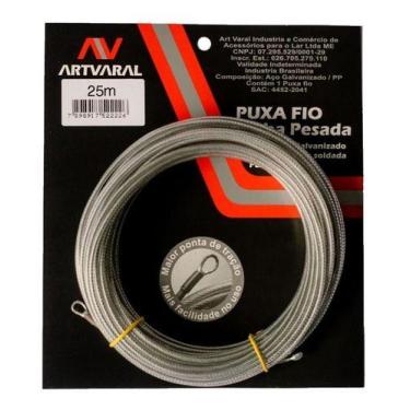 Imagem de Passa Puxa Fio Alma De Aco 25m Linha Pesada Até 100kg - ART-VARAL