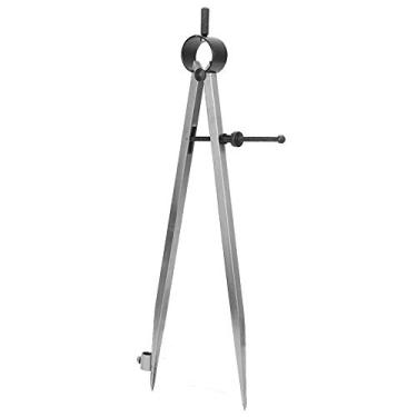 Imagem de Bússola de Desenho Em Aço Carbono Divisor de Asa Localização Linha Scriber Desenho Bússolas Ferramenta Rotativa Artesanal Com Dispositivo Fixo de Lápis para Processamento de