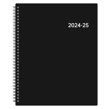 Imagem de Agenda 2024-2025 - julho de 2024 - junho de 2025, agenda acadêmica 2024-2025, agenda semanal e mensal com abas, 23 x 28 cm, encadernação dupla forte, canto redondo, melhorando sua habilidade de