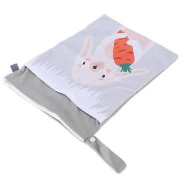 Imagem de Organizador do Saco de Fraldas, Sacos de Lavanderia Laváveis ​​do Saco Molhado do bebê Com Zíper Duplo Saco Seco Molhado Reusável para a Piscina da Praia do Curso (ES006-QW44)