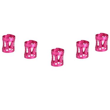 Imagem de Manguito de Trança de Cabelo, Contas de Trança de Cabelo, Novo Prático para Casa de Barbeiro (Rosa vermelha)