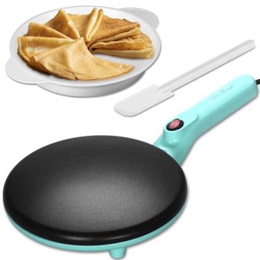 Imagem de Baker's Friend Crepe instantâneo com alça, máquina elétrica de crepe, Crepera Electrica, superfície de cozimento antiaderente de 20 cm, água
