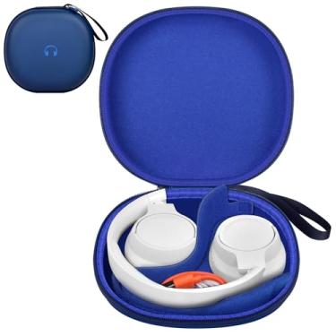 Imagem de Capa rígida compatível com JBL Tune 720BT/ 770NC/ Live 770NC/ 660NC/ 650BT/ 670NC/ 710BT/ 760NC/ 700BT/750BT Fones de ouvido sem fio Bluetooth (apenas caixa) - azul escuro