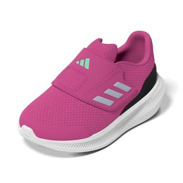 Imagem de adidas Tênis infantil unissex Run Falcon 3.0, Fúcsia lúcida/azul amanhecer/preto, 9 Toddler