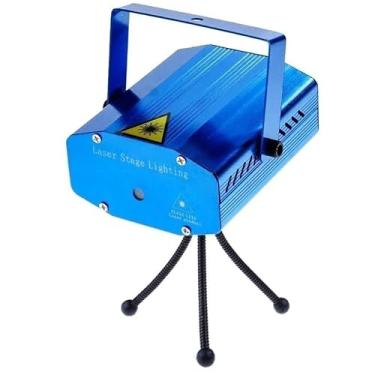 Imagem de Genérico Mini Laser Projetor Holográfico Lazer Iluminação Para Festas Stage Lighting Luz Led Profissional 110V 220V