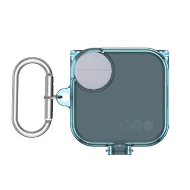 Imagem de [Bloqueio de atualização] Capa para CMF Buds Pro 2, capa protetora VAEKNVG com absorção de choque para acessórios CMF Buds Pro 2, capa rígida de TPU com mosquetão e cordão (azul claro)