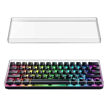 Imagem de GEEKRIA Capa de teclado de acrílico premium para teclado 60% compacto de 61 teclas, compatível com Razer Huntsman Mini, RK Royal KLUDGE RK61 (transparente)