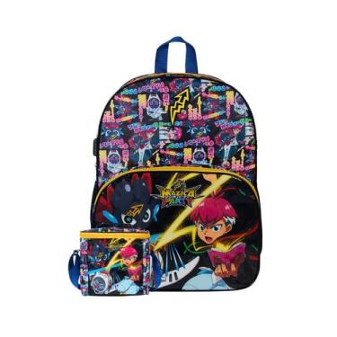 Imagem de Kit Escolar Mazica Mochila Costas + Lancheira Anime Original - Dermiwi
