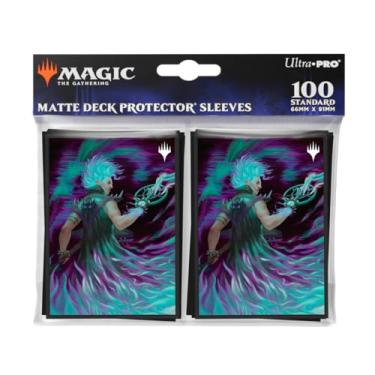 Imagem de Ultra PRO - Aetherdrift Winter, Cursed Rider 100ct Deck Protector® Mangas para Magic: The Gathering, cartas esportivas, MTG, cartões D&D, tamanho para caber em cartões de tamanho padrão, acessório