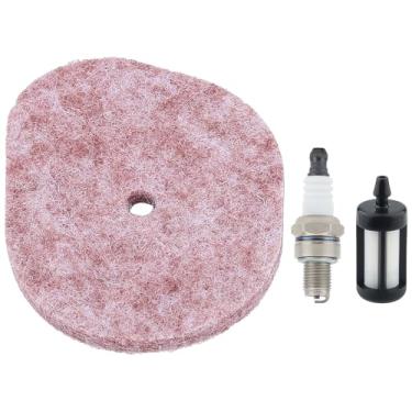 Imagem de Harbot Filtro de ar para STIHL FS56RC FS 56 RC FS40C FS 56RC FS56 FS70 KM56RC FS40 KM56 FC56C FC70 FC56 FS50C FS70RC FS50 FS56C 4144-124-2800 + Spark Plugue + filtro de combustível
