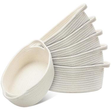 Imagem de Cesta de Armazenamento Suttmin - 6 Peças de Algodão Tecido (30x20x12,7