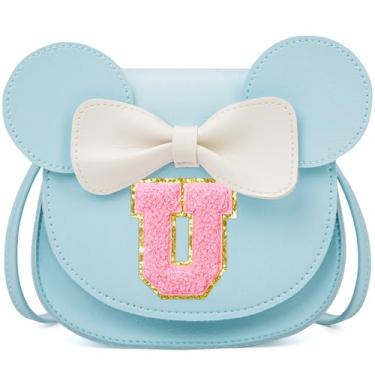 Imagem de OYLOLA Presentes de aniversário para meninas de 3, 4, 5, 6, 7 e 8 anos, bolsa infantil para meninas pequenas, presente para meninas, Azul e rosa