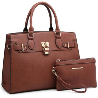 Imagem de Bolsa de ombro feminina Dasein Sacola com carteira
