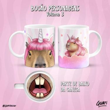 Imagem de Caneca CAPIVARA, GATO.. BOCÃO LANÇAMENTO 2025 - 325ml - Pammy Studio, 