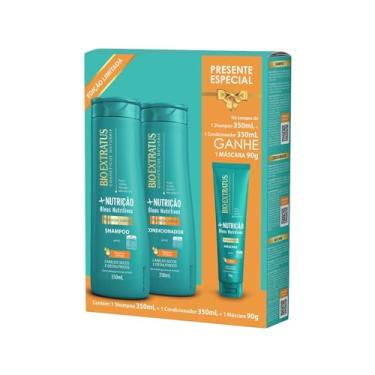 Imagem de Kit + Nutrição Bio Extratus Shampoo Condicionador e Máscara 90g Óleos Nutritivos