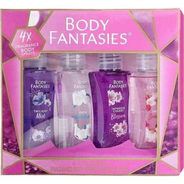 Imagem de Kit Presente Feminino Body Fantasies Variety De 4 Peças Todos São Spra