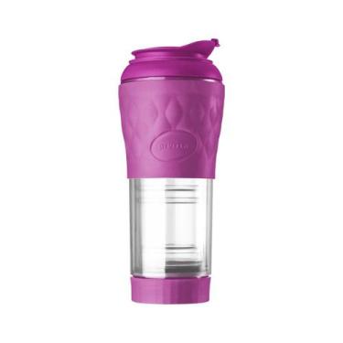 Imagem de Cafeteira Portátil Manual 350ml - Pressca, Rosa