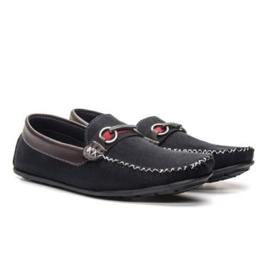 Imagem de Mocassim Masculino Sapatilha Casual Leve Camurça Sapato Drive Sola de 