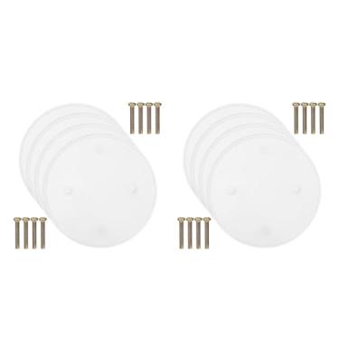 Imagem de Tofficu Placa De Cobertura De Teto Redonda Placa De Cobertura De Teto Pacote Com 8 - Tampas De Painel De Acesso De Drywall Duráveis ​​Para Caixas Elétricas Hvac E Encanamento Design