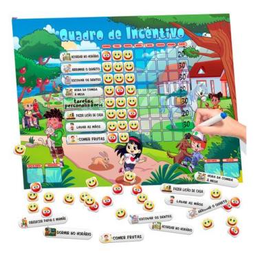 Imagem de Quadro De Rotina Infantil / Quadro De Tarefas - Planner de Parede Ince
