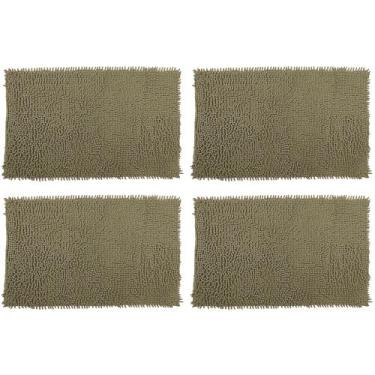 Imagem de Kit 04 Tapete Bolinha 38x58cm - Rozac, Musgo