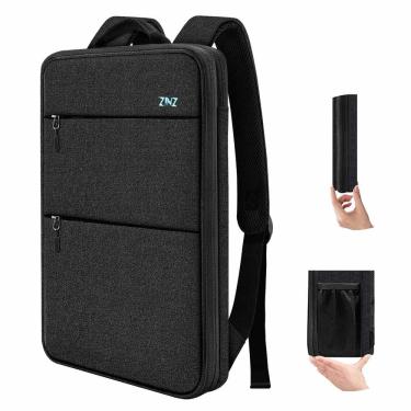 Imagem de Mochila para laptop ZINZ Slim e expansível de 15-16 polegadas com porta USB