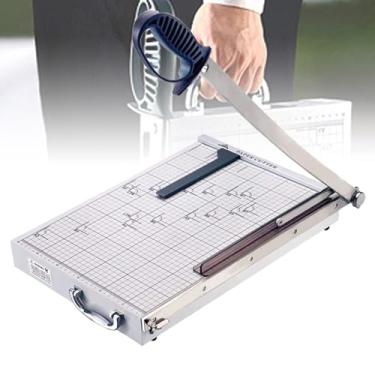 Imagem de Papel de tábua de corte portátil, aparador de papel A3 resistente, cortador de cartolina profissional para scrapbooking com proteção de segurança para etiqueta de foto, cartões, etiqueta de cupom