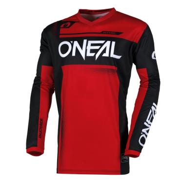 Imagem de Roupa de corrida Jersey O'Neal Element para adultos preta/vermelha (pequena)