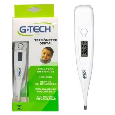 Imagem de Termômetro Clínico Digital G-Tech Branco THG1027B, Branco