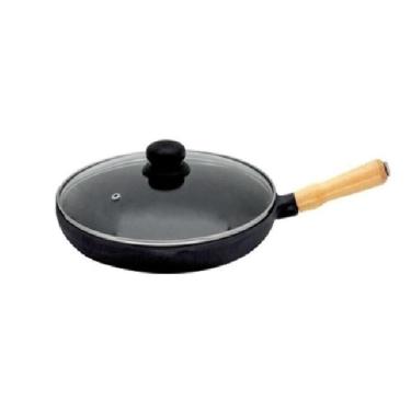 Imagem de Frigideira De Ferro Fundido Com Tampa De Vidro 24cm Belmar