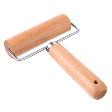 Imagem de Rolo de massa pequeno de madeira de 11 cm/4,4 polegadas para assar rolo de massa de madeira, não é fácil de quebrar rolo de pizza antiaderente, rolos de pastelaria, utensílios essenciais de cozinha