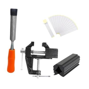 Imagem de Colaxi Kit de Golf Grip para Regremping Golf Club, Ferramenta de Remoção de Fita de Grip, Conjunto Profissional de Segurança, Cramp de Tocão de Borracha , Alça de Laranja